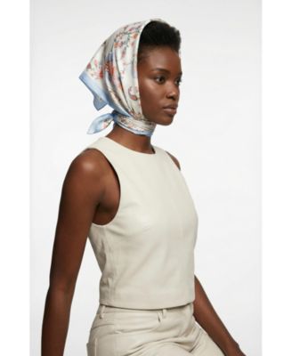 Women's Baroque Blossom Double Sided Silk Scarf