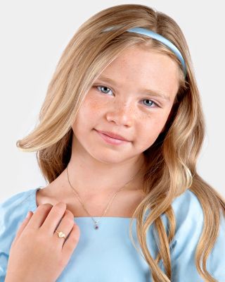 Girls 14K Gold Birthstone Necklace