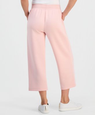 Petite Lux Soft Cropped Wide-Leg Pants