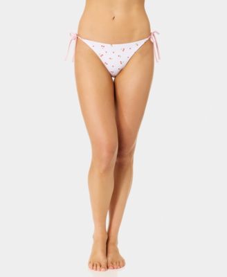 Women's Ditsy Reversible-Tie Side Swim Bottoms
