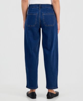Petite High-Rise Tapered Jeans
