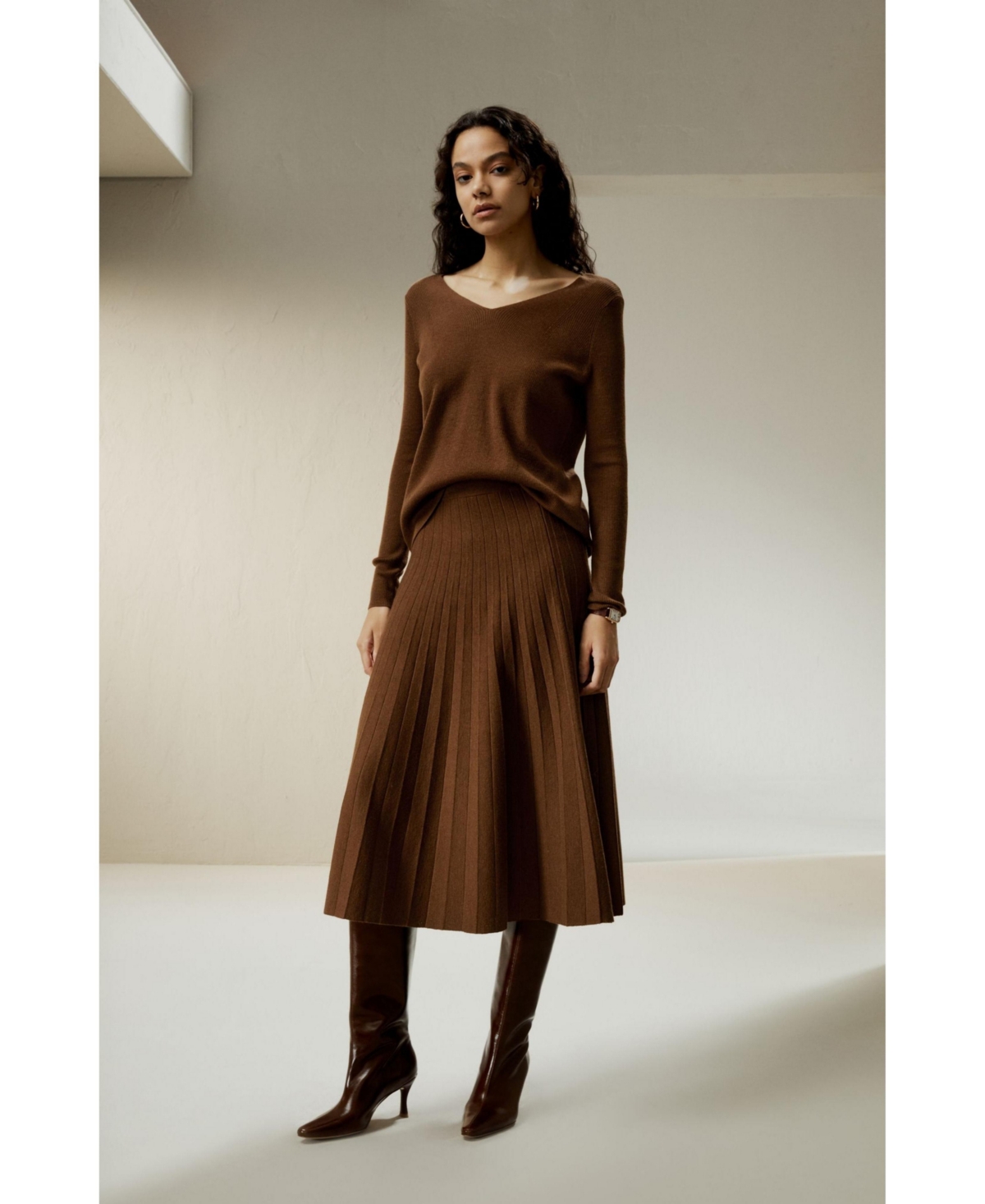 Lilysilk Women's V-neck Ultra-fine Merino Wool Sweater