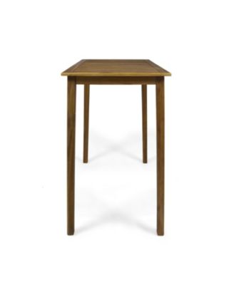 Acacia Wood Bar Table - Sleek & Weather-Resistant