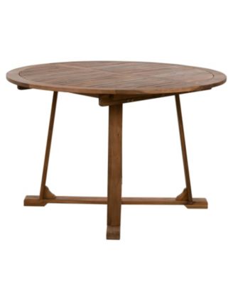 5-Piece Extendable Wooden Patio Dining Set