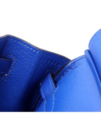 Birkin 25 Handbag Blue Togo with Gold Hardware