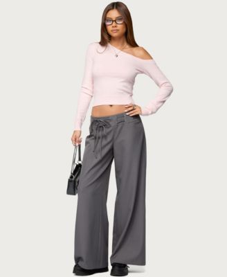 Womens Mayson Off Shoulder Knit Top