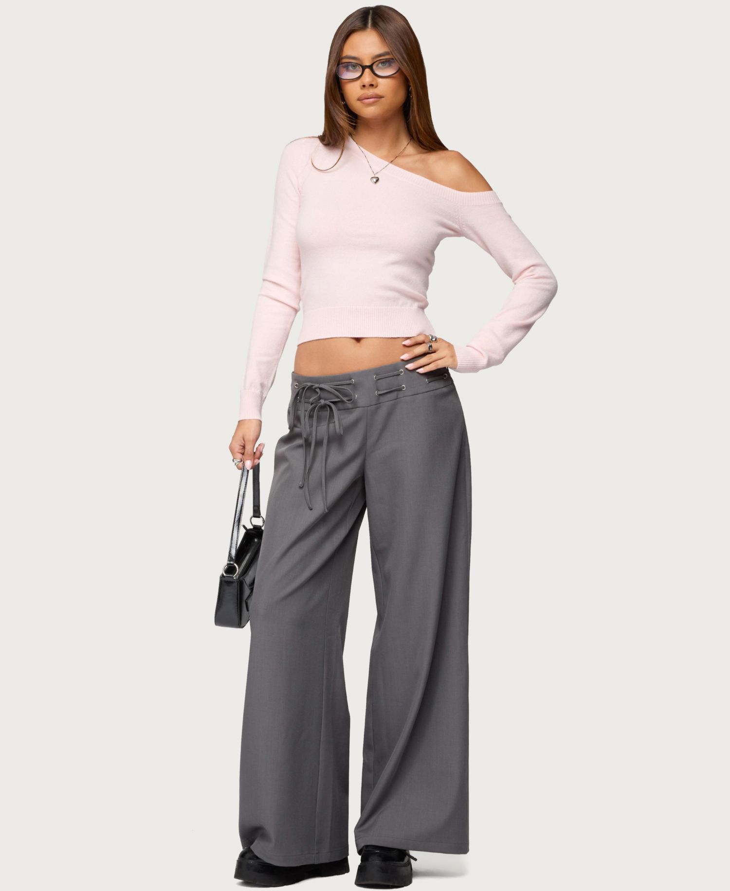 Womens Mayson Off Shoulder Knit Top