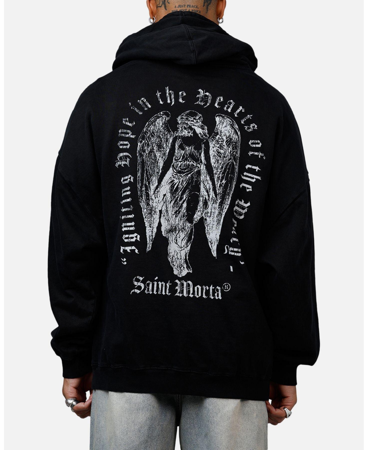 Saint Morta Men's Weary Hearts Premium Hoodie