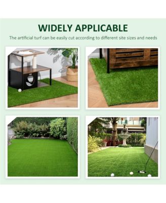 Synthetic Indoor / Outdoor Artificial Turf Carpet with Realistic Look