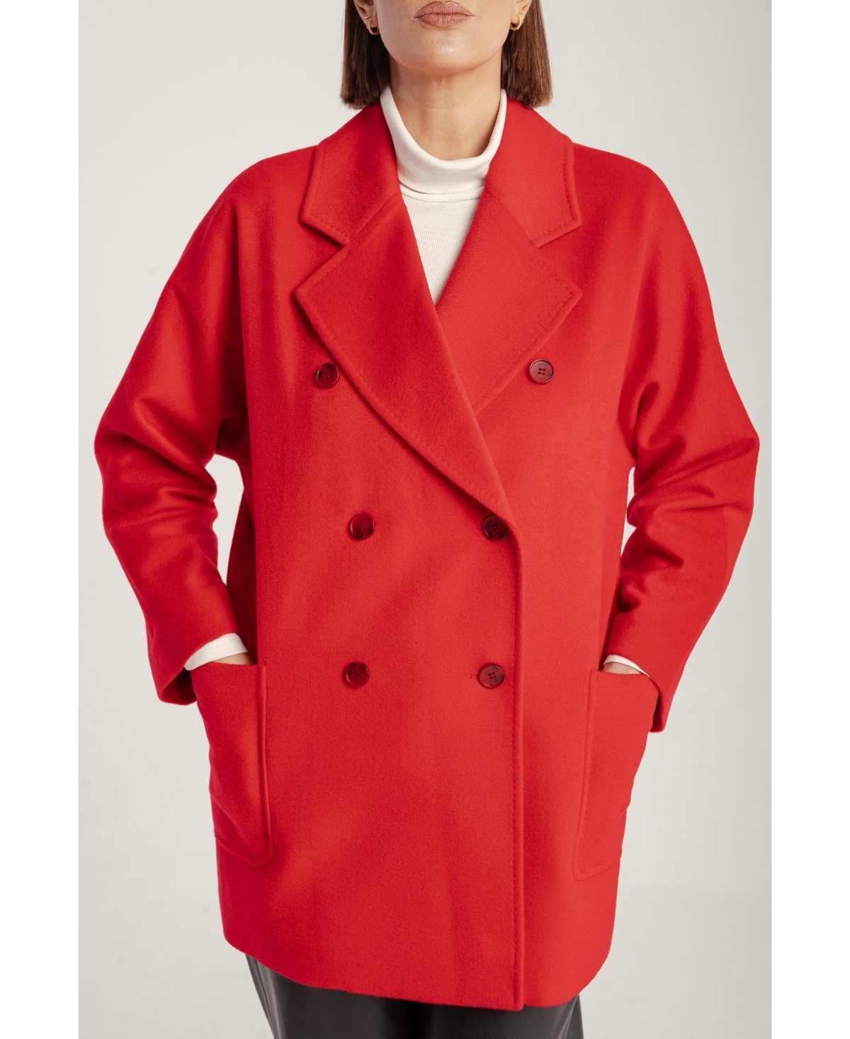 1982 Women's Cashmere Double Breasted Short Coat