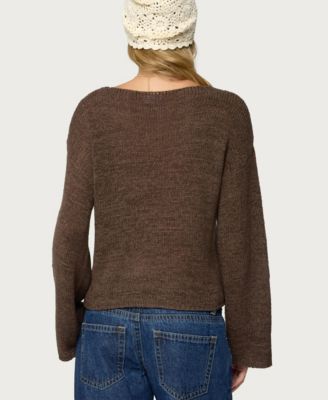 Women's Drop Shoulder Light Knit Sweater