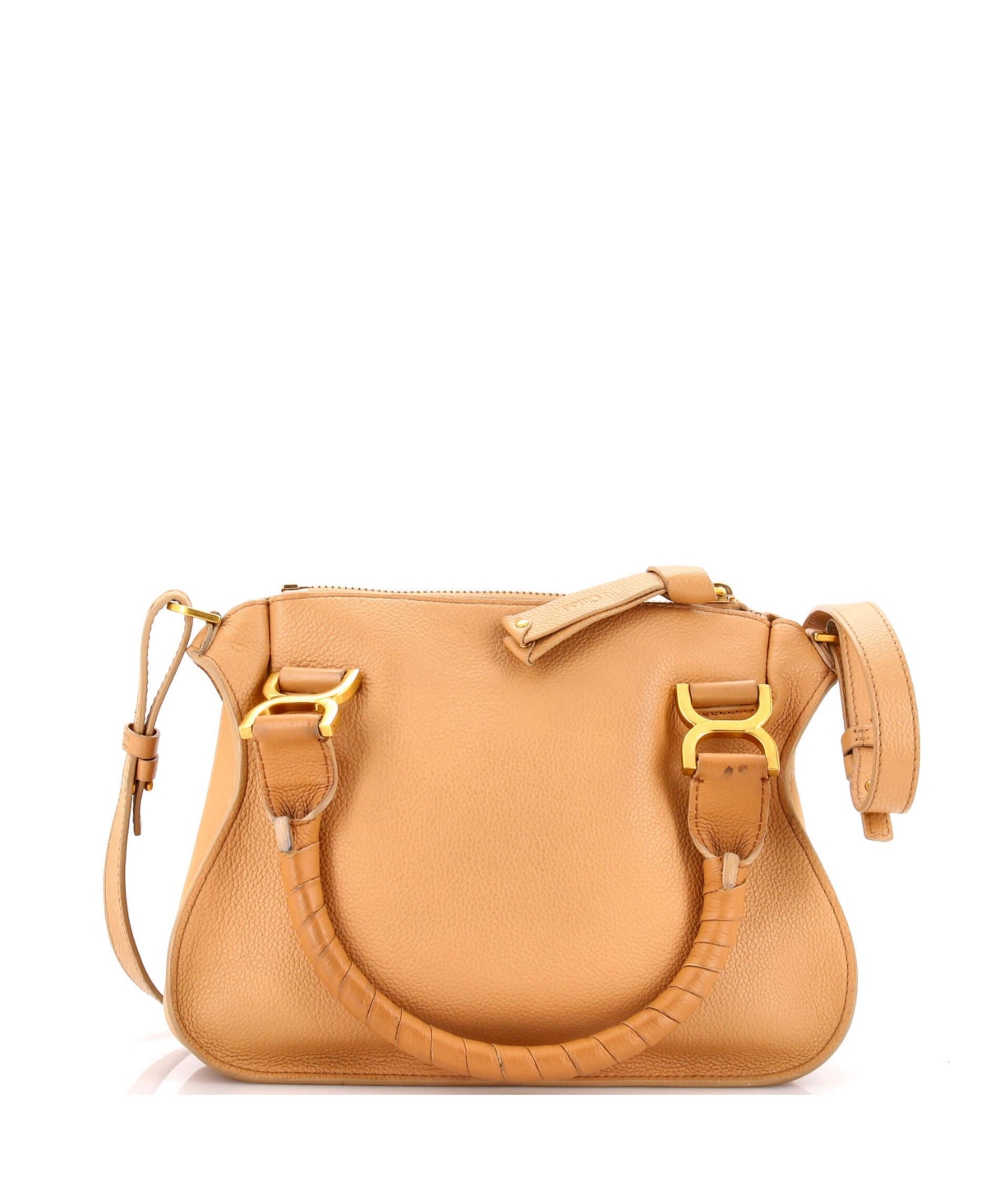 Pre-Owned Chloe Small Marcie Satchel Leather