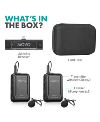EDGE-DI-DUO Dual Wireless Lavalier Microphone System for iPhone & iPad (Lightning)