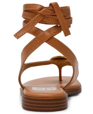 Women's Markly Lace-Up Embellished Flat Sandals