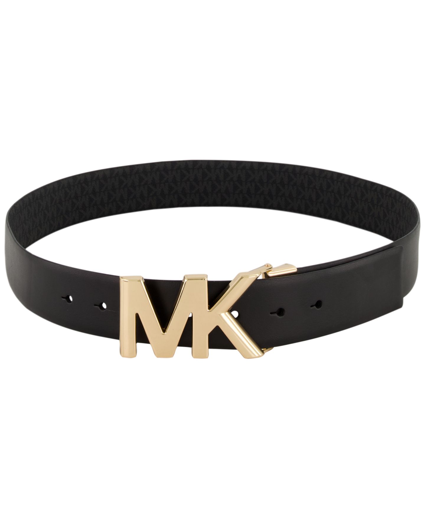 Женские ремни Michael Kors 2-Pack Leather, цвет: Чёрный — фото 4