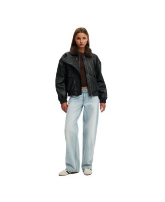 Women's Darcy Faux Leather Bomber
