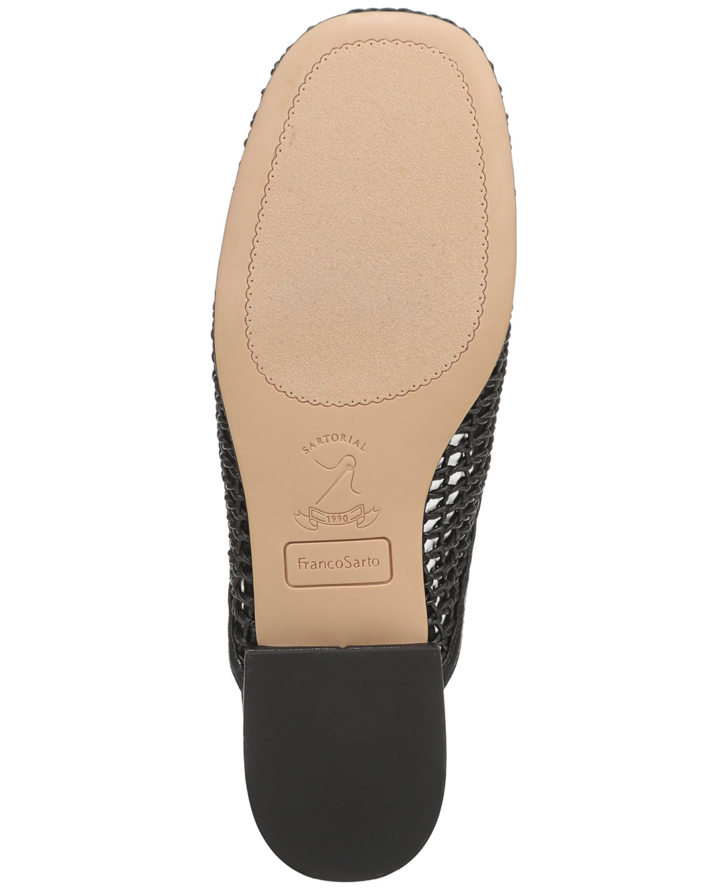 Женские сабо Franco Sarto Holland 2 Round Toe Mules, цвет: Чёрная искусственная кожа — фото 5