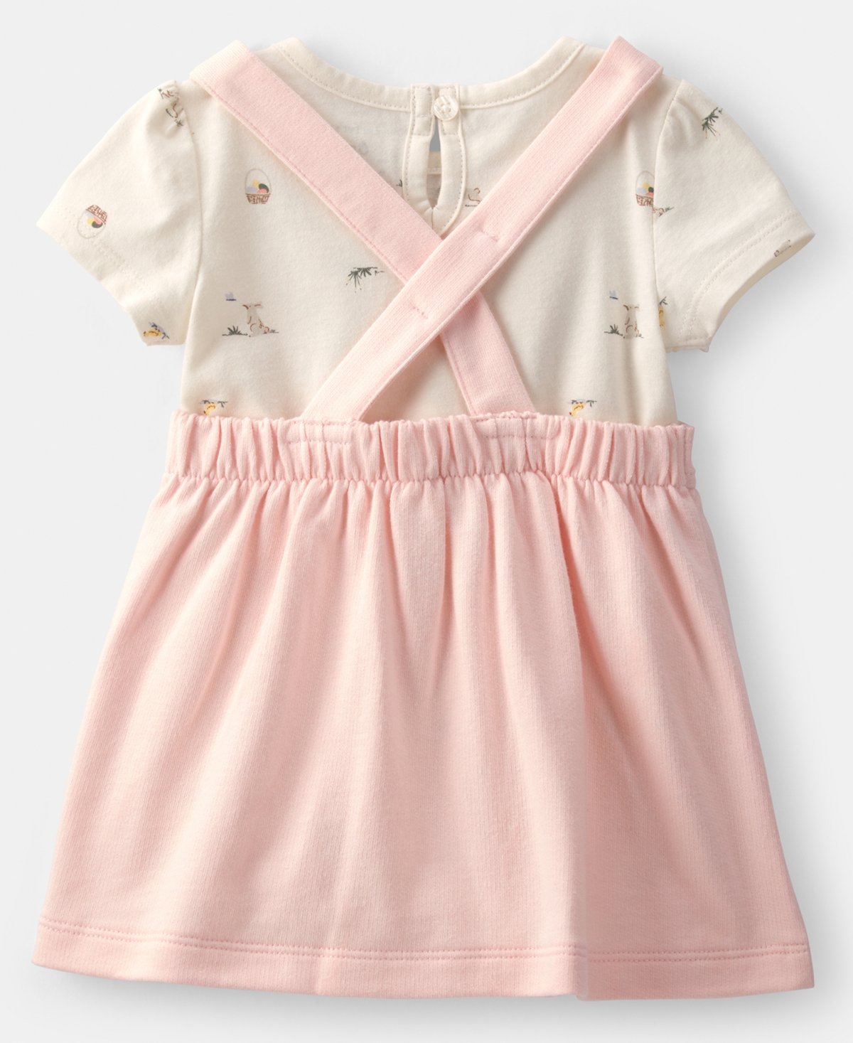 Carter's Baby Girls' Easter Bunny Round Neck Bodysuit and Jumper, 2-Piece Set