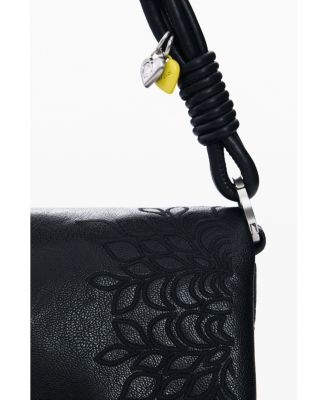Women's Small embroidered flap bag