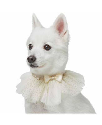 My Little Princess Dog Collar with Embroidered Mesh and Bowtie
