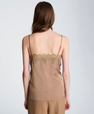 Women's Lace Trim V-Neck Camisole Top