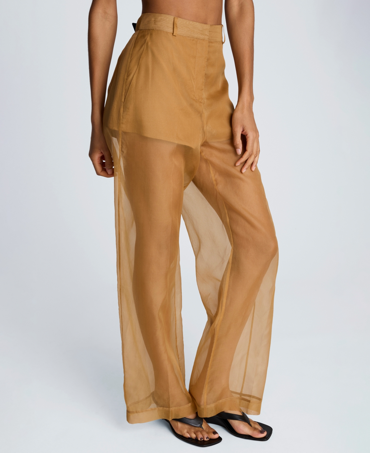 Kenneth Cole Women's High-Waist Organza Pants