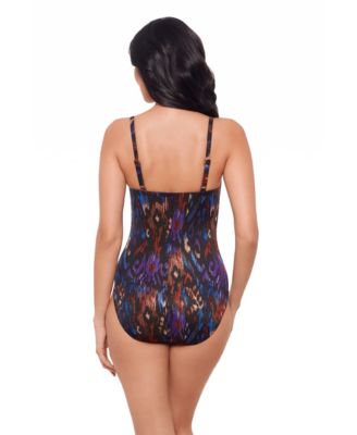 Women's V-Neck One-Piece Swimsuit