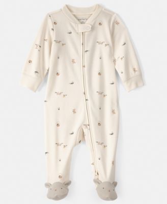 Baby Boys' or Baby Girls' Easter Bunny Sleep and Play Long-Sleeve Footed Coverall