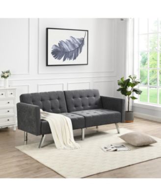  Stylish & Comfy Convertible Linen Sofa Bed for Small Spaces