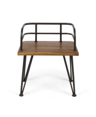 Rustic Acacia Wood Patio Chair Set (Set of 2)