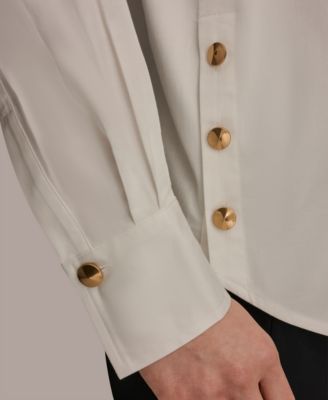 Women's Long-Sleeve Button-Up Shirt