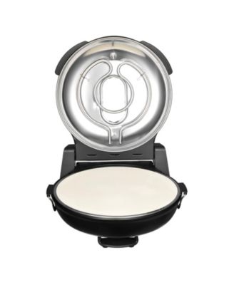 Electric Pizza Oven, 12", 1200W, Cordierite Stone, 5 Heat Modes, Viewing Window, Up to 788°F, Black