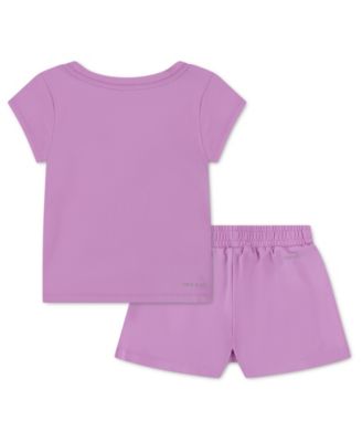 Girls' Toddler 2T-4T All Day Play T-Shirt and Skort, 2-Piece Set
