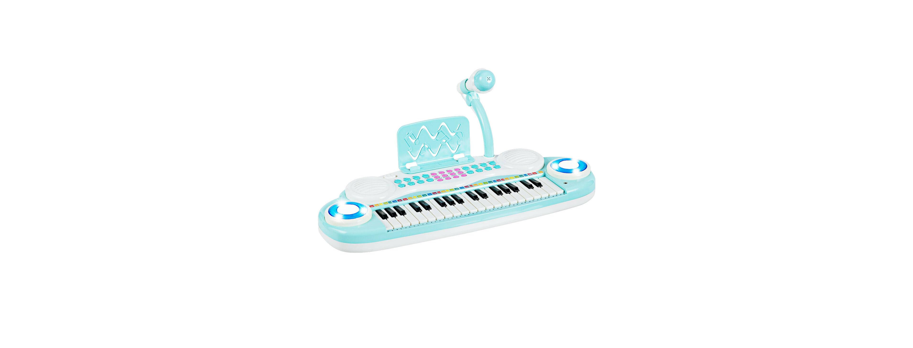 Hongge 37-Key Kids Electric Keyboard Piano with Microphone, Music Stand, and Learning Functions