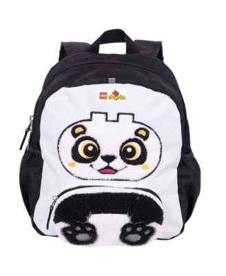 LEGO DUPLO BLOCK BACKPACK, Toddler-Sized School and Travel Bag for Boys and Girls, Panda, Panda - Black/White