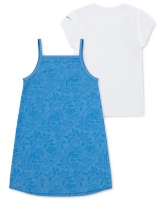 Girls' 4-6X Move with Nature Short-Sleeve T-Shirt and Dress, 2-Piece Set