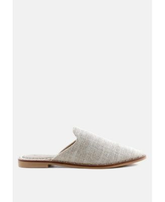 Womens Lia Handcrafted Canvas Mules