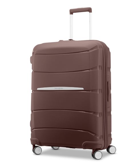 Чемодан Samsonite Outline Pro Medium Check-in Spinner, цвет: Шоколадный розовато-лиловый
