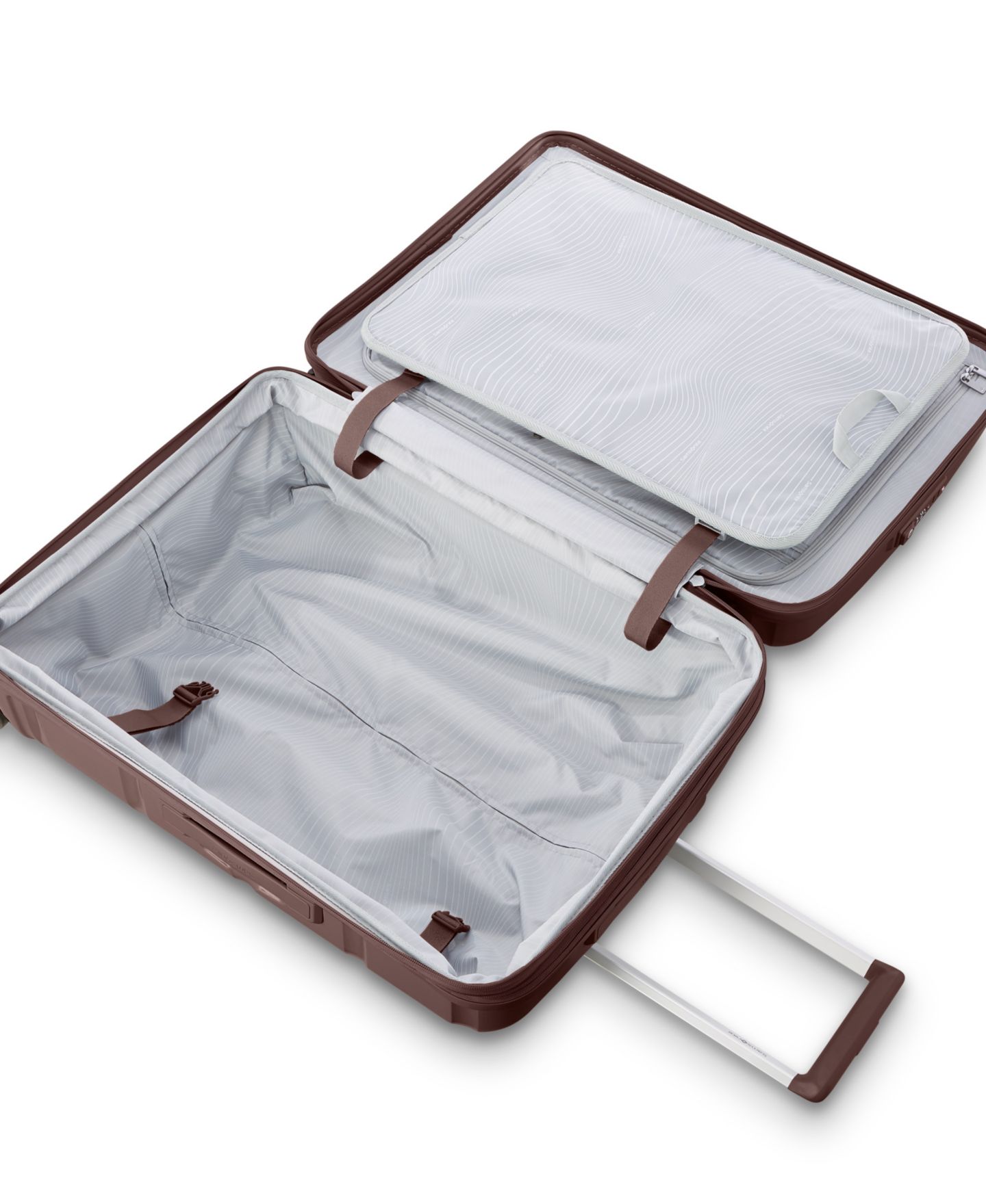 Чемодан Samsonite Outline Pro Large Check-In Spinner, цвет: Шоколадный розовато-лиловый — фото 5