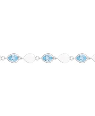 Blue Topaz (2-1/5 ct. t.w.) Luna Bracelet in Sterling Silver (Also Available in Multi-Stones)