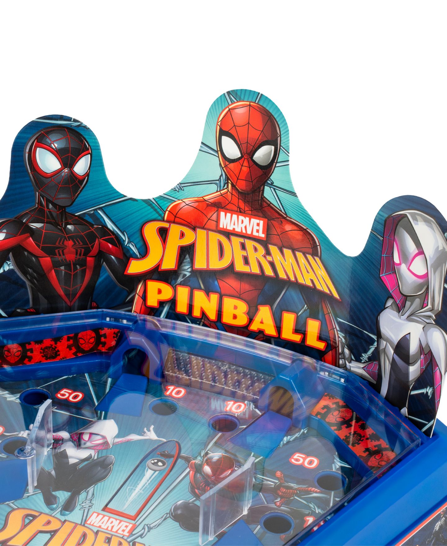 Детская игрушка World Tech Toys Spider-Man Mini Tabletop Pinball Game, Ages 4+ — фото 3