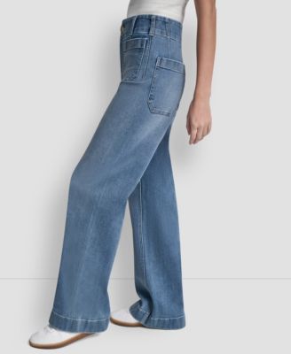 Petite High-Rise Wide Leg Jeans