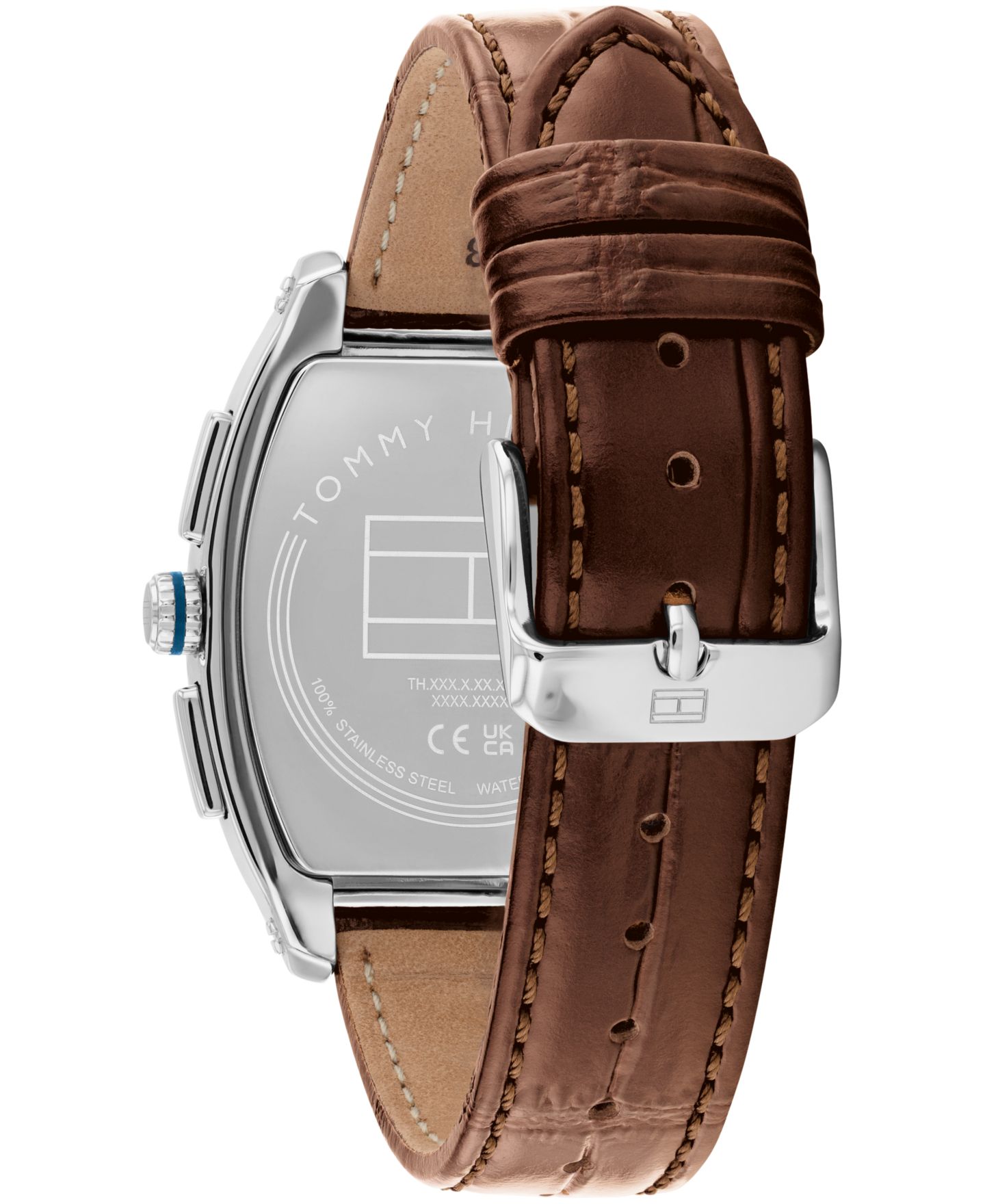 Мужские часы Tommy Hilfiger Multifunction Brown Leather Strap Watch, 36mm — фото 3