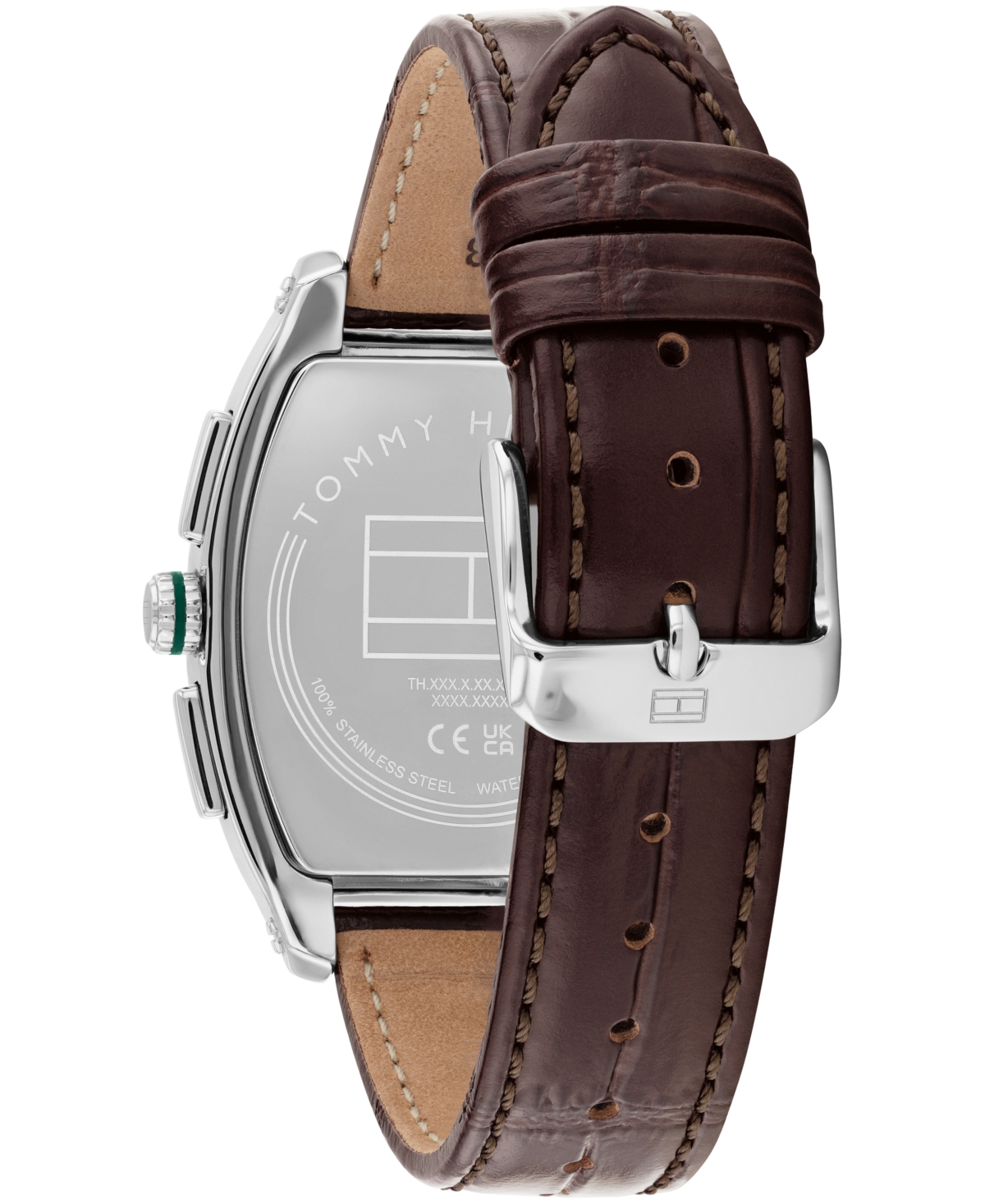 Tommy Hilfiger Men's Multifunction Dark Brown Leather Bracelet Watch, 36mm