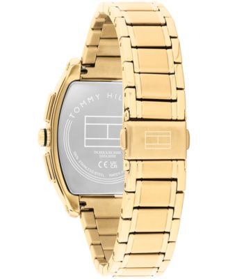 Men's Multifunction Gold Tone Stainless Steel Bracelet Watch, 36mm