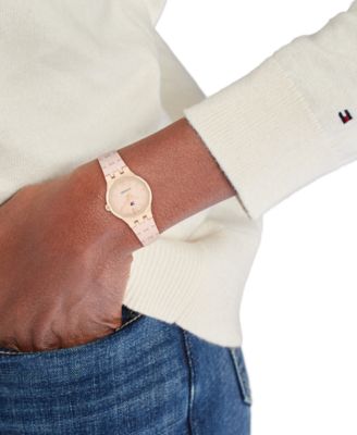 Women's Quartz Blush Silicone Strap Watch, 25mm