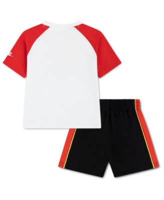 Boys' Toddler 2T-4T Victory Lap Crewneck T-Shirt and Shorts, 2-Piece Set