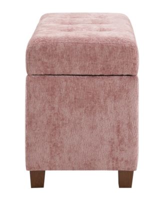 18.25" Fabric Metro Storage Ottoman