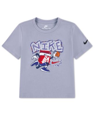 Boys' Toddler 2T-4T Boxy Basketball Crewneck T-Shirt