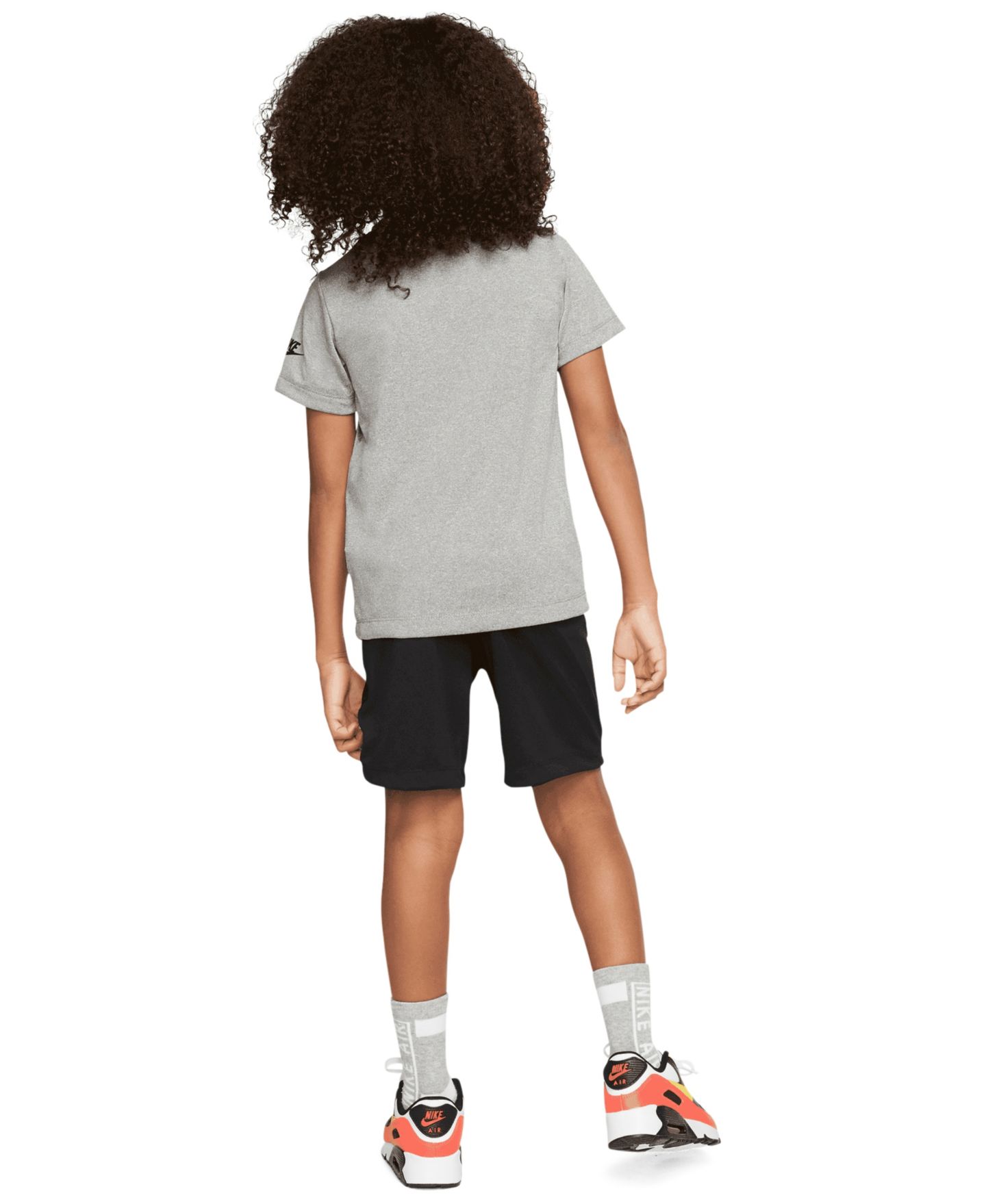 Nike Boys' 4-7 Futura Short-Sleeve T-Shirt and Shorts, 2-Piece Set, цвет: Чёрный — фото 7